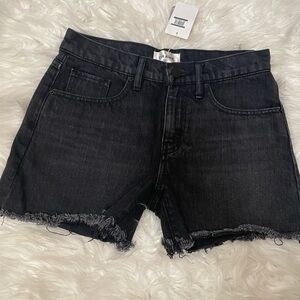 Frame Denim Black Jean Shorts